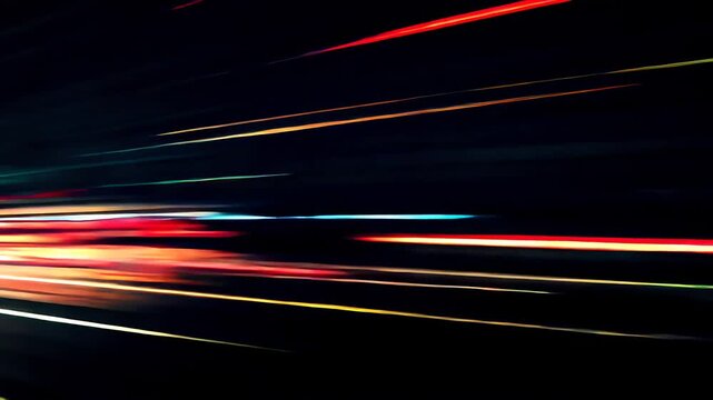 Abstract trail light lamp, back into the past, go to the future concept video, side car trail lamp movement