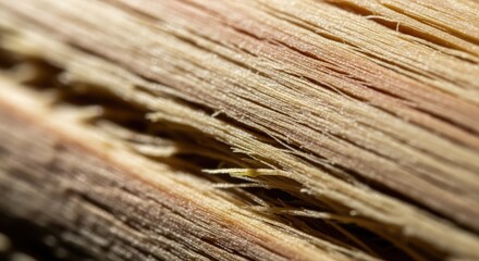 Fototapeta premium Close up of weathered wood grain texture with natural patterns and details