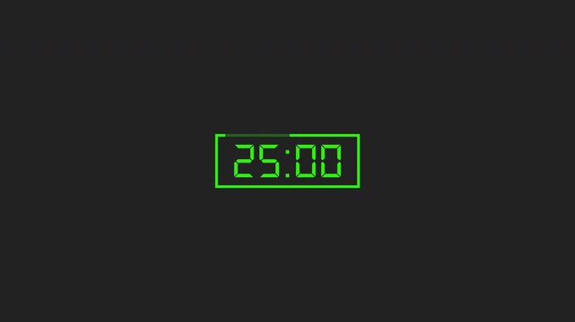 animated 30 seconds countdown countdown animation, animation on 30 minutes countdown on black background. 4K Video