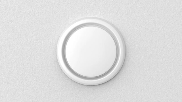 Round air vent mounted on the ceiling