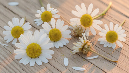 Obraz premium Pure Chamomile Flowers of Gentle Calm