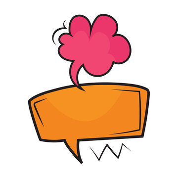 paper speech bubble icon colorful design vector