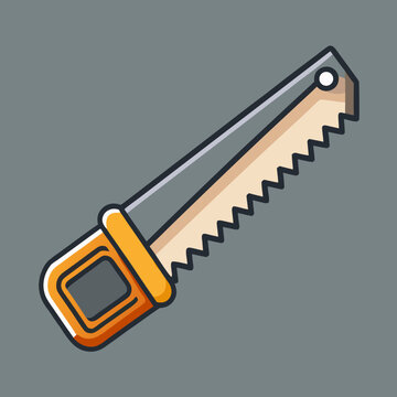 Hand Saw Tool Illustration