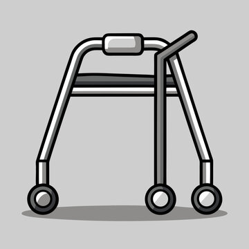 Walker for mobility support with wheels