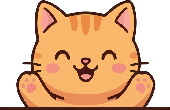 cute cartoon cat illustration