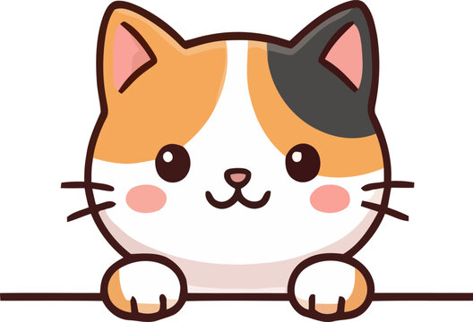 cute cartoon cat illustration