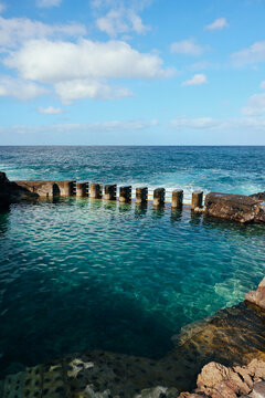 Natural ocean pool at El Charco Azul, La Palma island