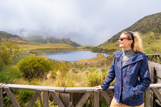 Scenic view at Laguna Negra in Colombia's paramo ecosystem