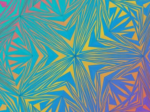 Geometric Penrose Rhombus Mosaic Modern Design Wallpaper