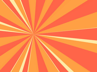 Obraz premium Radial Sunburst Beams Bold Retro Abstract Background