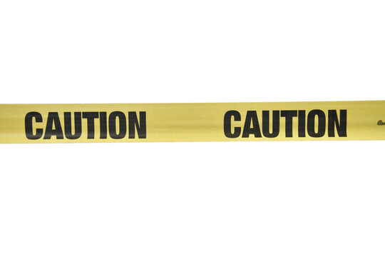 under construction caution tape isolated on transparent background