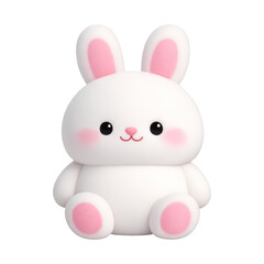 Fototapeta premium PNG Cute cartoon bunny illustration.