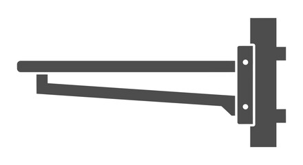 Fototapeta premium adjustable wall mounted shelf bracket silhouette.