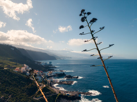 Coastal view of El Pris on Tenerife with Teide backdrop