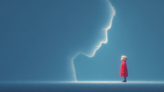 Emotional inheritance concept with generational trauma and healing
