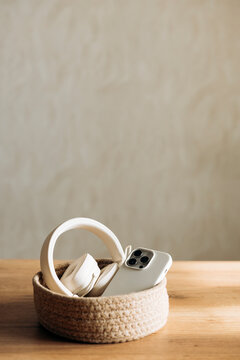 Digital detox at home with stored devices