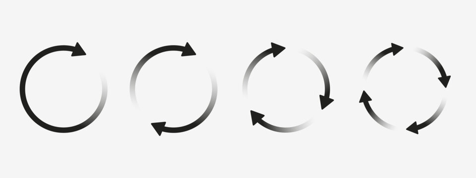 Loading Or Exchange Arrow Icon Set For Interface