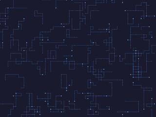 Obraz premium Futuristic Circuit Board Mesh Tech Innovation Template