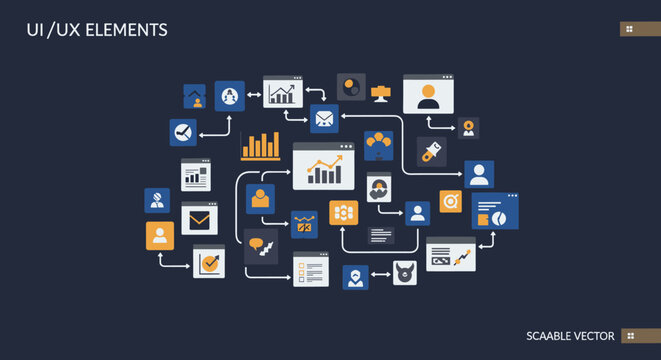 A calming and sophisticated deep blue background evokes feelings of trust, stability, and professionalism, ideal for marketing materials and website d