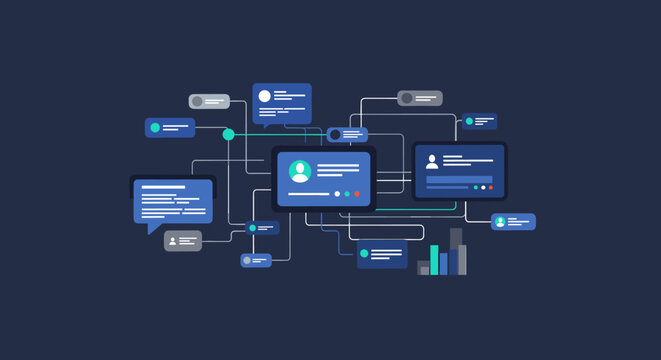 A calming, solid deep blue background evokes trust, stability, and professionalism. Ideal for websites, presentations, or marketing materials seeking 