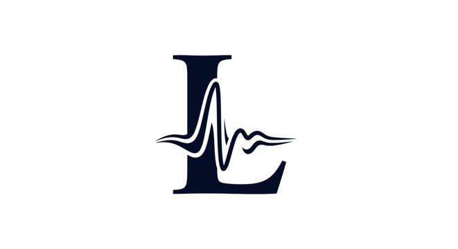 Letter L with Sound Wave Logo