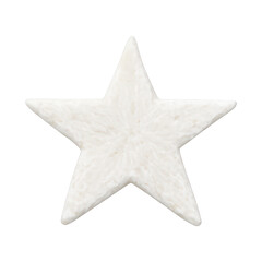 Fototapeta premium PNG Textured white star element