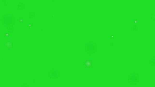 floating white specks of dust, hay fever causing pollen balls, tiny seeds or magical fairy orb sprinkles floating as an isolated haze effect element overlay on a green screen chroma key background 4K 