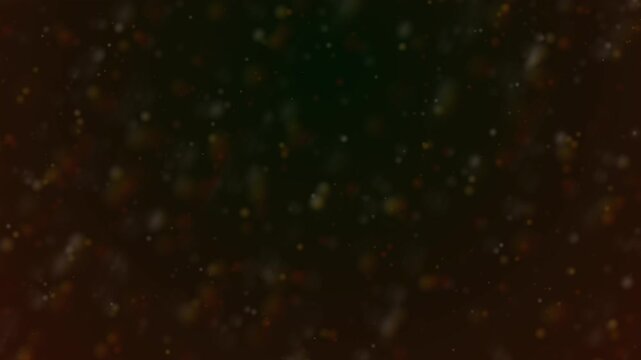 sludgy particles of floating bubbles or orbs of light moving slowly in a heavy liquid or sci-fi space starfield background 4K animation
