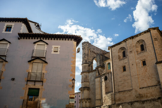 Side view of Cuenca Cathedral, a UNESCO World Heritage Site, Castile-La Mancha, Spain