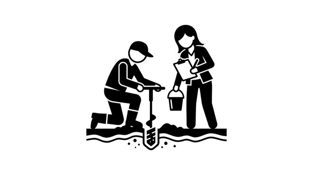 Soil Sampling and Inspection Icon