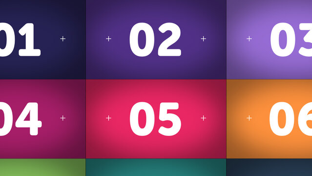 Multiscreen Transitions HD X9 05 &ndash; Fast Nine Screen Panel Transitions, Modern Video Wall Animation for Broadcast, Social Media and Presentation Content