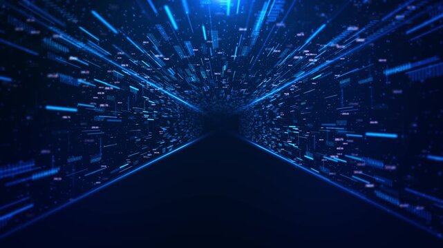 3D Abstract radial lines circular geometric background. Data flow tunnel. Explosion star. Motion effect matrix. science Background. Circular geometric centric pattern. Starburst dynamic lines or rays