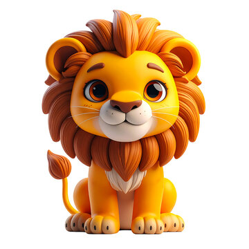 Lion, personnage de dessin anim&eacute;
