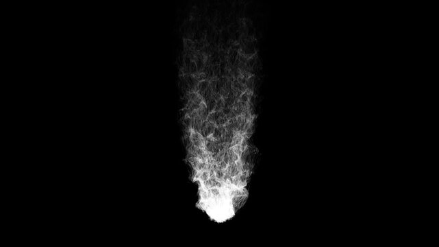 Abstract magic fire flame eternal flame with magical wind dust smoke black and transparent background
