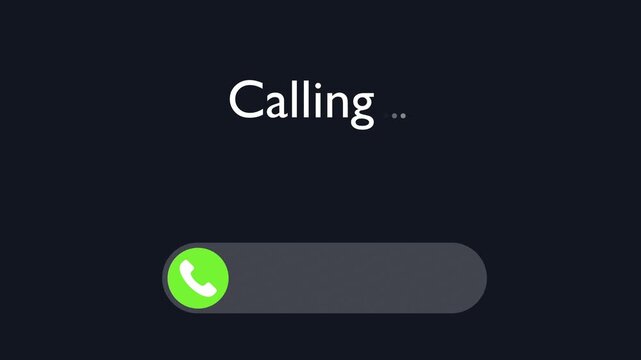 Iphone calling screen, swipe to answer screen, calling screen, facetime