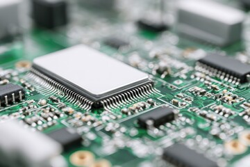 Obraz premium PCB hardware electronics with empty space