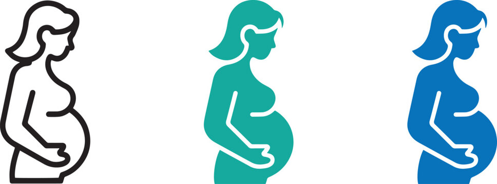 Pregnancy stages illustration a visual representation of gestation and maternal transformation