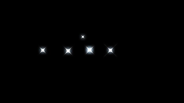 blinking stars light motion glitter sparkle twinkling star animation,night sky on black screenTwinkling retro stars animation white vector style stars blinking on  background looping 4k video.