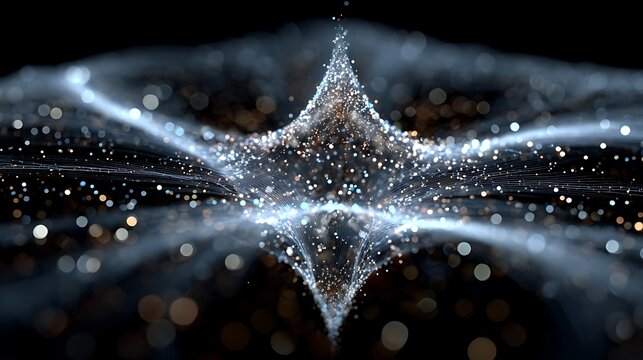 Minimal geometric diamond connection symbol made of linked dots for digital companies pictures