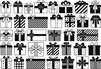 Fototapeta premium Fathers day gift ideas a collection of beautifully wrapped presents for dad's special day