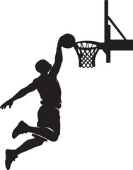 Basketball Sport Player Silhouette Collection © Jannat93