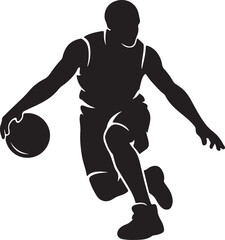 Basketball Sport Player Silhouette Collection © Jannat93