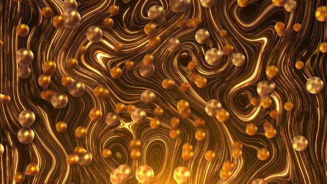 luxury golden elements. Golden circular ring over golden dust particle Shining particles stripe luxury gold Awards Elegant particles bright soft golden light. Awards ceremony, event holiday background