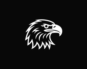Obraz premium Eagle head icon represents wild nature.