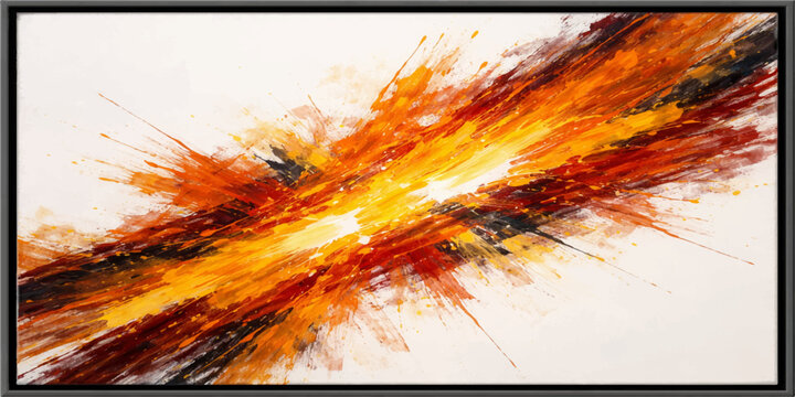 A fiery abstract background features burning orange and red flames with smoke and hot energy patterns in an inferno of light and heat for a dangerous art design