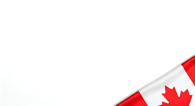 Celebrate canada day vibrant canadian flag corner design for patriotic festivities and national pride