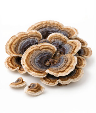 Turkey Tail Mushroom Medicinal Fungus Immune Support Adaptogen Supplement Natural Wellness Ingredient