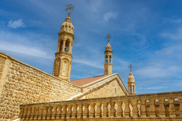 Exterior view of Mor Gabriel Monastery in Mardin, highlighting ancient Syriac architecture and cultural heritage © aselight