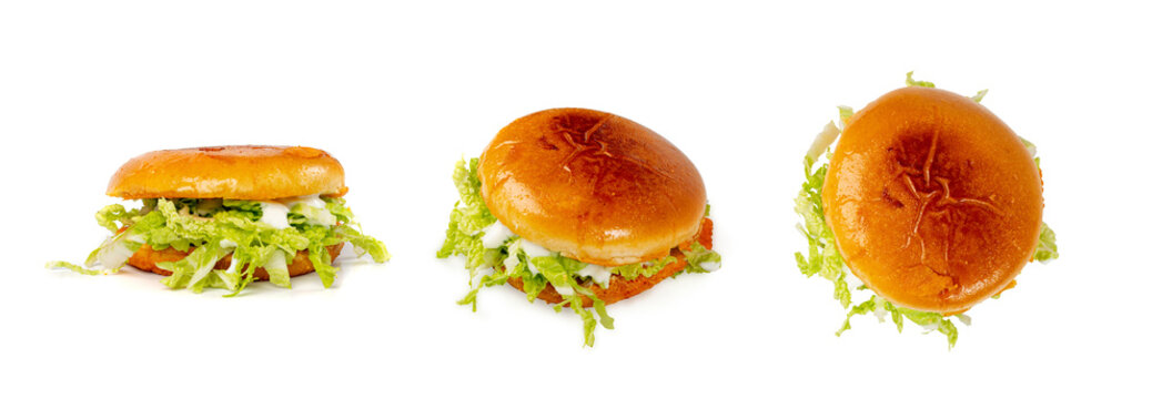 Pambazos Sandwich, Traditional Gordita, Mexican Torta Bread with Potatoes, Greens, Spicy South American Food