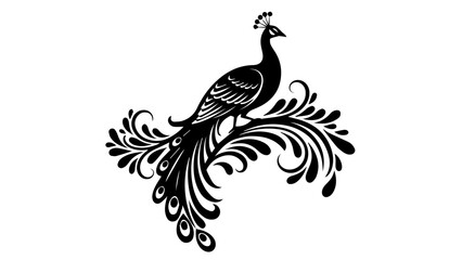 Fototapeta premium Dark gray dove in flight on silhouette